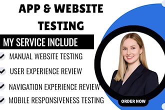 website testing usability testing QA testing manual testing  app testing