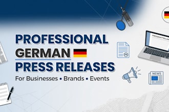 write press german for business brands event in german language