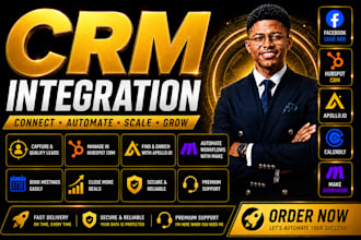 integrate facebook ads hubspot CRM apollo io calendly make automation
