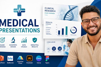 design medical conference presentation, clinical research powerpoint
