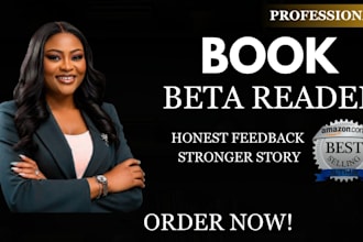 professionally review, beta read, and critique your book or manuscript