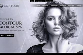 build squarespace medical spa website beauty clinic wellness website