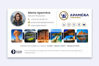 design professional custom HTML email signature