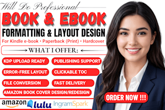 format your french book for amazon KDP paperback and kindle ebook formatting