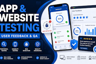 test your website or mobile app and provide detailed user feedback