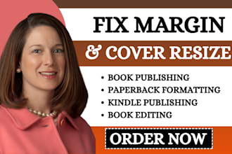 do fix book margin error book cover resize paperback formatting kindle promotion