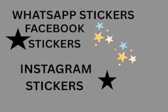 design custom whatsapp stickers for personal or business use