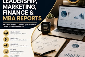 do management, leadership, marketing, finance and MBA reports