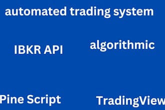 develop python trading bot, ibkr API and pine script