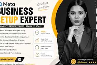 setup  meta business suite , facebook business and ad account