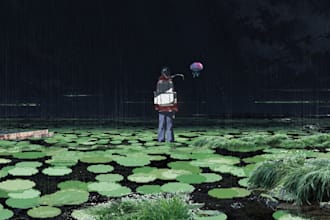 create painterly anime and fantasy illustrations
