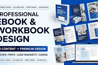 canva ebook design, KDP, workbooks, canva book design, lead magnet design