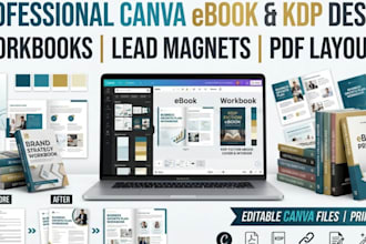 design ebooks, kdp, workbooks in canva, canva  book design