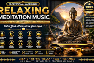 create relaxing meditation sleep ambient yoga healing background music