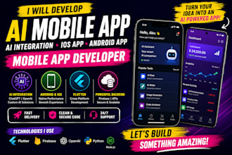 develop ai mobile app, ai integration ios app, android app, mobile app developer