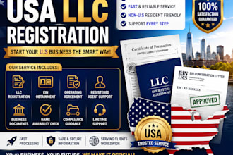 open USA llc registration for US resident and non resident with proof of address
