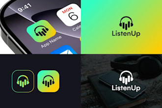 design modern app icon logo