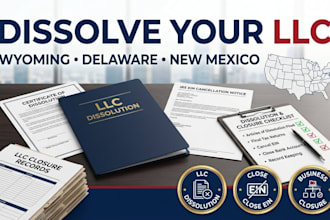dissolve llc in wyoming delaware new mexico and handle llc dissolution close ein