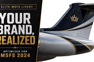 create a custom airplane livery for msfs flight simulator in 24 hours