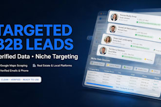 do targeted b2b lead generation and google maps business leads