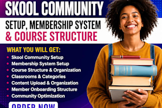 do skool community setup membership system and course structure