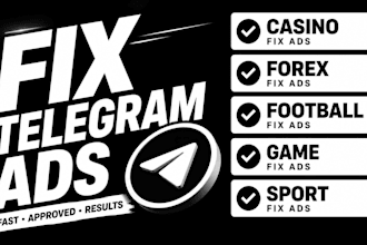fix telegram ads, fix forex ads, fix football ad, fix sport ads, telegram ad