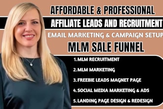 mlm sales funnel,mlm leads, mlm promotion,affiliate recruitment,mlm sales funnel