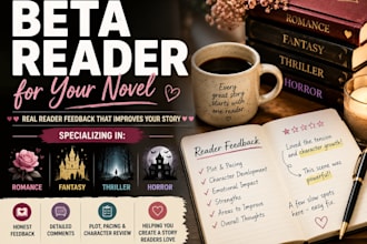 beta read romance beta reader novel beta reader fantasy thriller beta reader