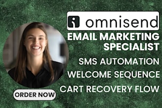 build omnisend shopify flows abandoned cart automation sms marketing