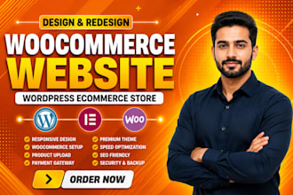 build, design, redesign woocommerce website with wordpress