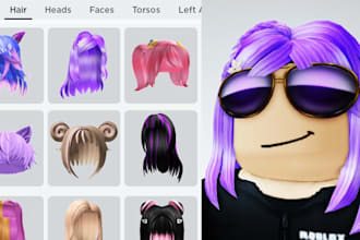create custom roblox ugc, hair models, and accessories for you
