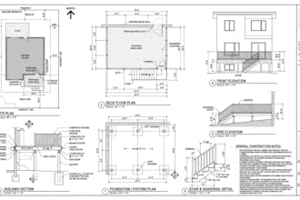 create deck permit drawings, deck plans and framing blueprints