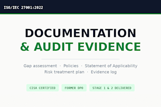 prepare your iso 27001 documents and audit evidence
