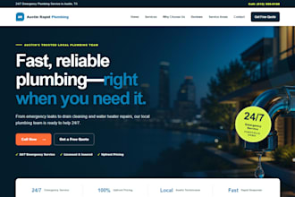 design a modern business landing page