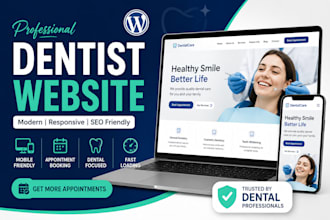 design a dentist website in wordpress