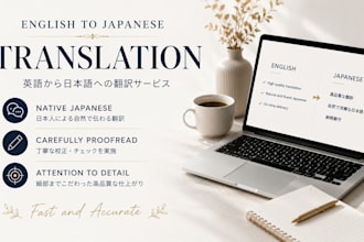 translate english into natural japanese