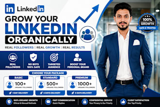 grow your linkedin profile with organic and real followers