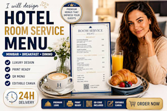 design hotel room service menu minibar menu in room dining digital menu qr code