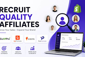 recruit affiliates for goaffpro uppromote shopify programs