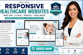 code responsive med spa, clinic, dental, wellness websites
