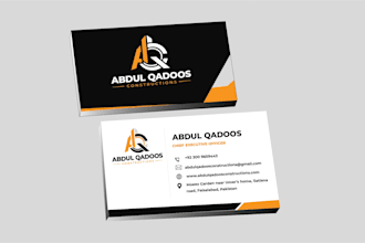design a professional and luxury business card