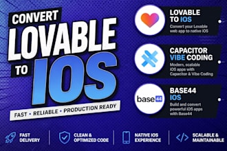 convert lovable to ios, convert lovable to ios capacitor vibe coding, base44 ios