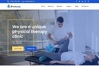 design wix physiotherapy website rehab clinic website iv hydration therapy site