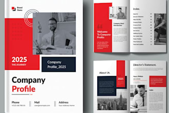design corporate portfolio brochure, company profile for architecture interiors