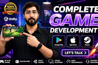 develop unity multiplayer games with photon fusion or pun 2