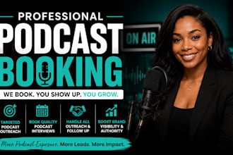 find and book guests for your podcast show