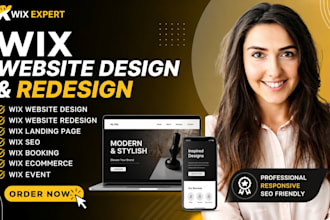 create a modern wix website for your business