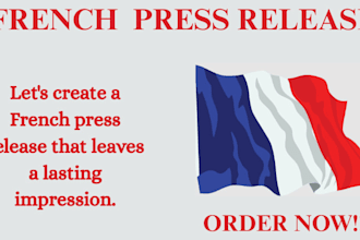 do french press release with french press release writing