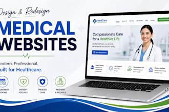 design medical website for homecare clinic, doctor and healthcare