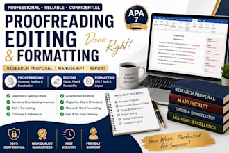 proofeead, edit, format your thesis, research proposal, report, and manuscript